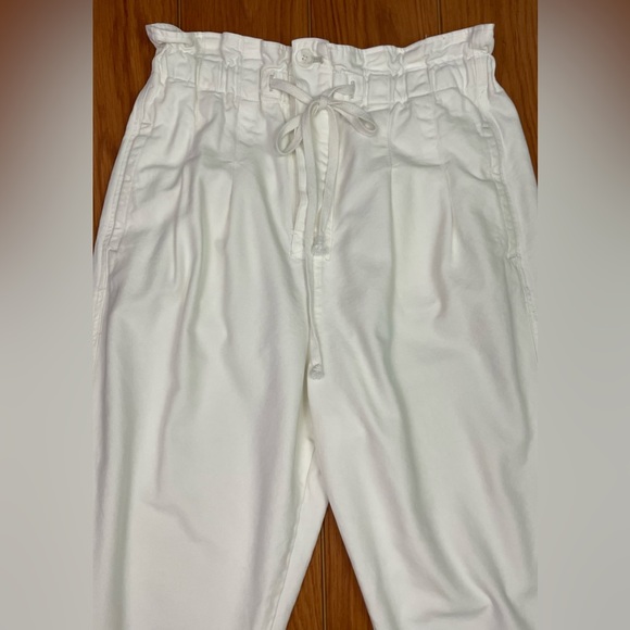 Free People Margate Paperbag Waist Trousers Pants White Size Large - Picture 3 of 8